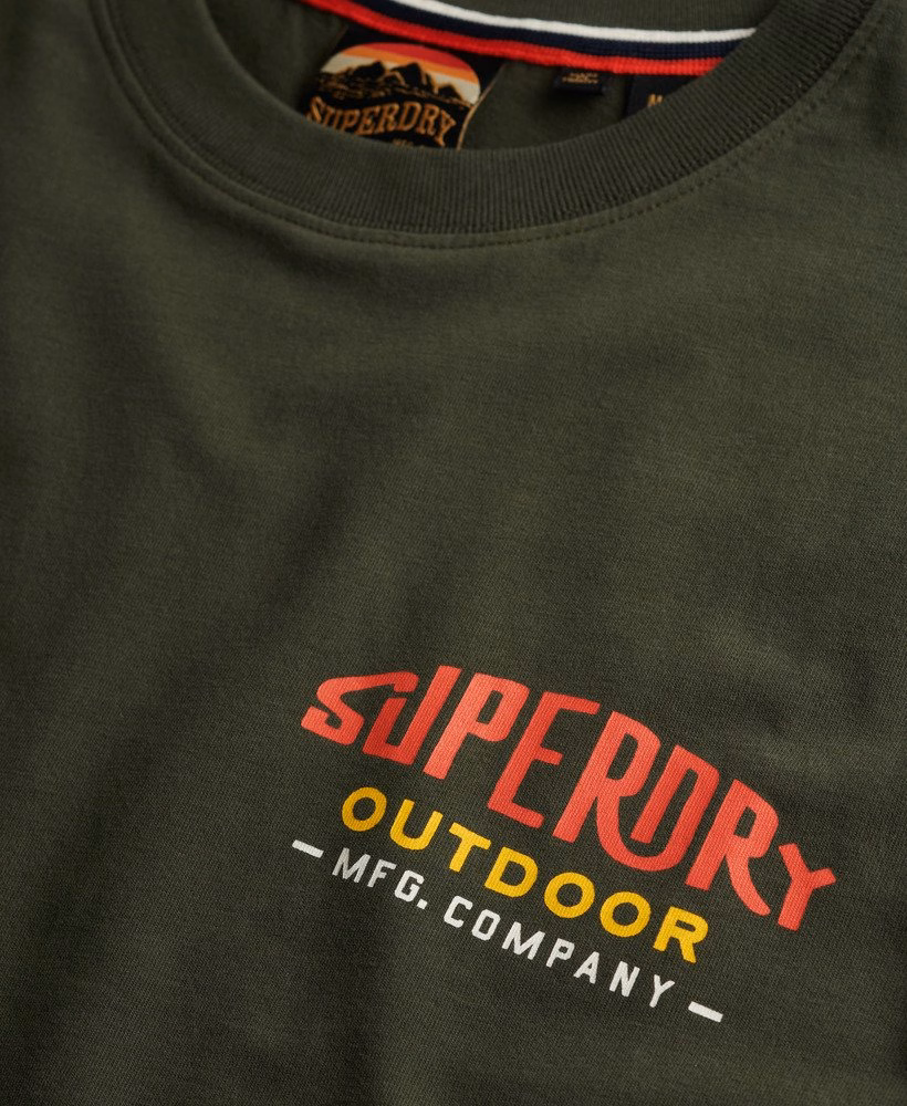 Relaxte T-shirt met bergprint