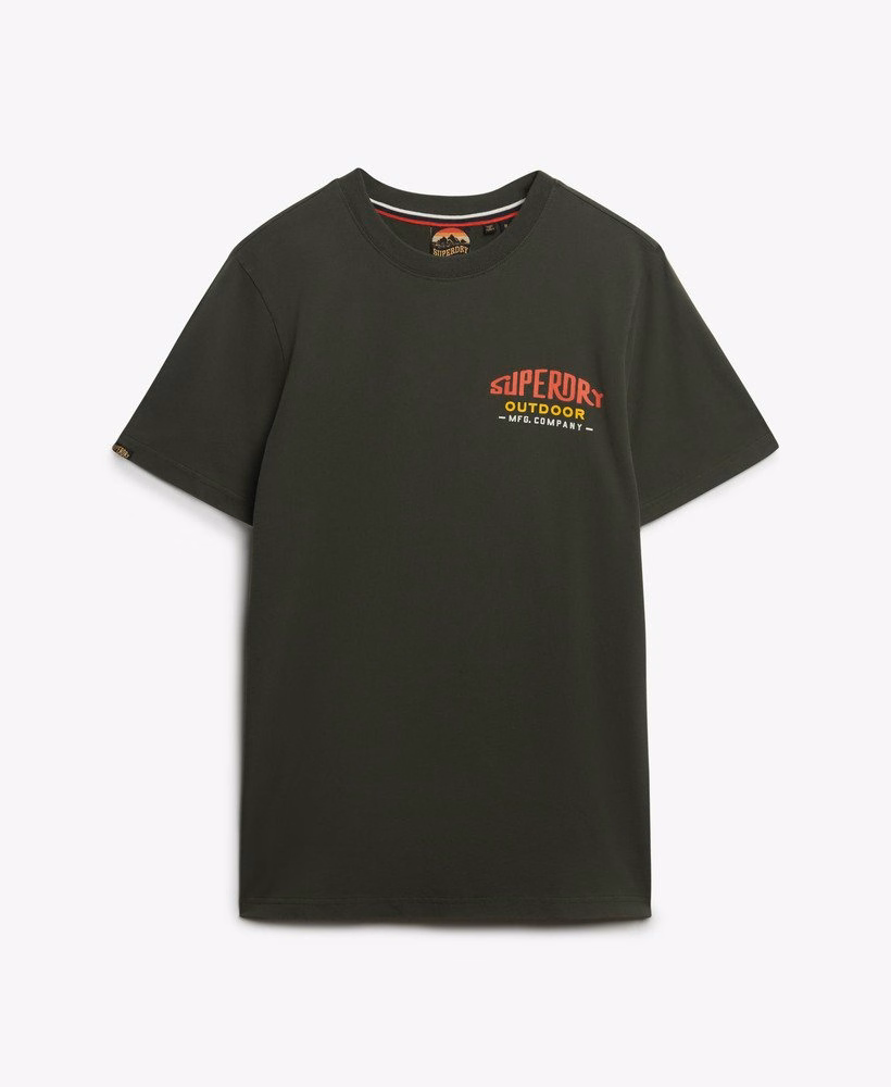 Relaxte T-shirt met bergprint