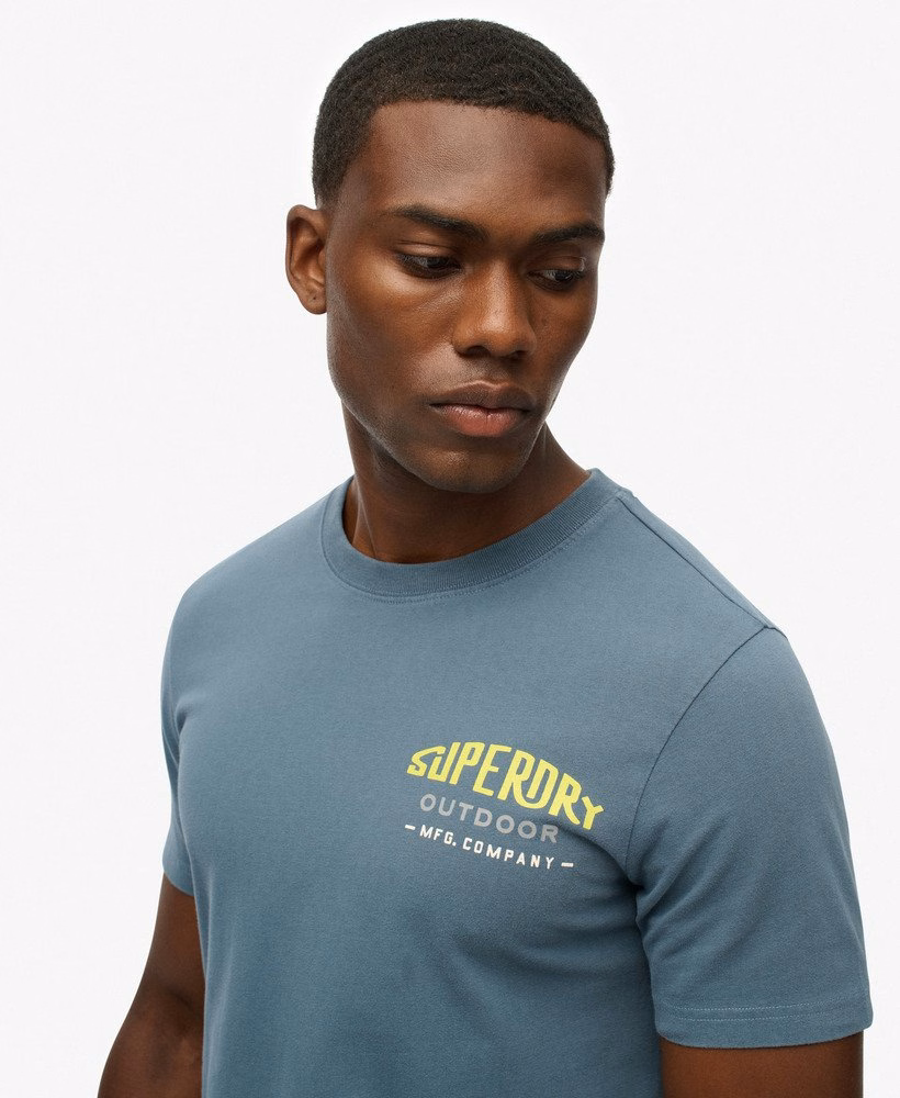 Relaxte T-shirt met bergprint