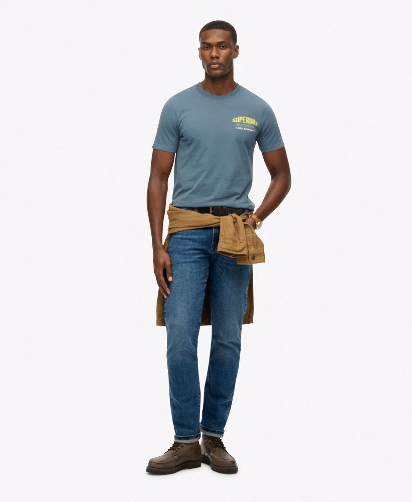 Relaxte T-shirt met bergprint