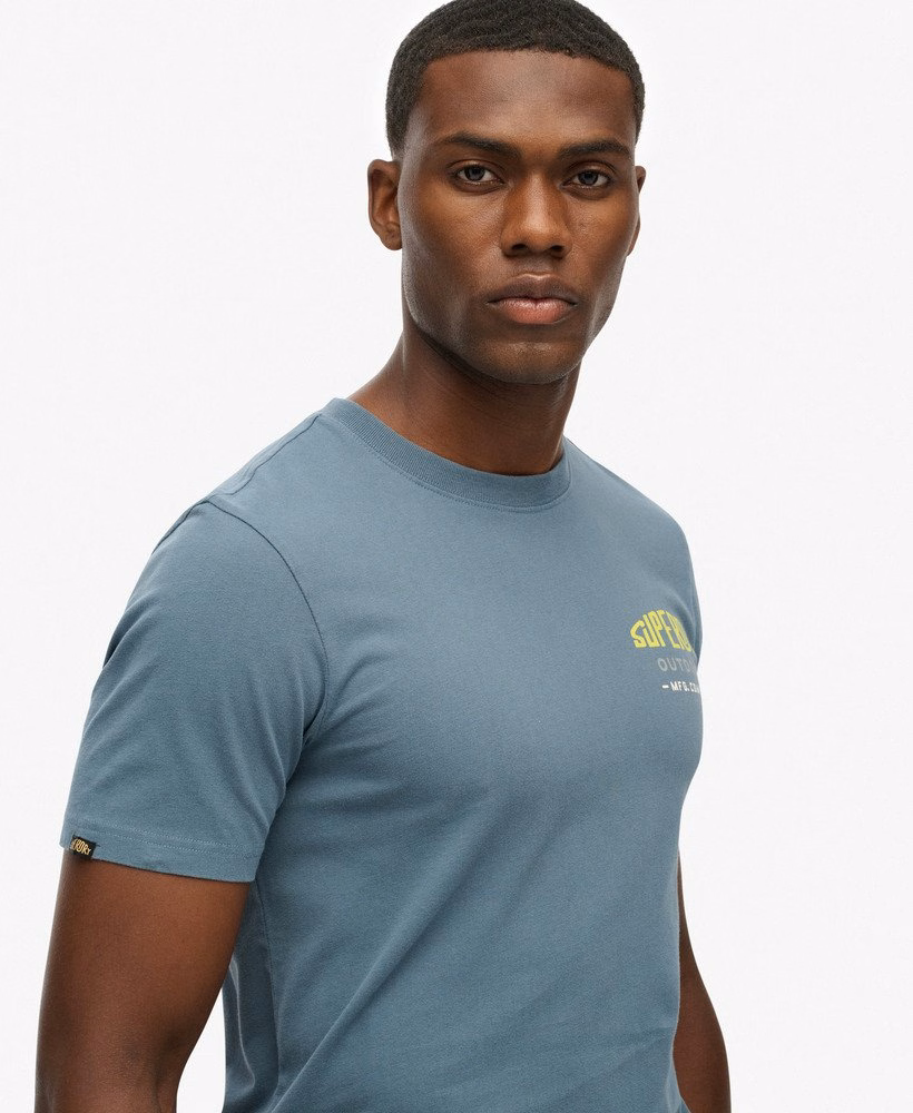 Relaxte T-shirt met bergprint