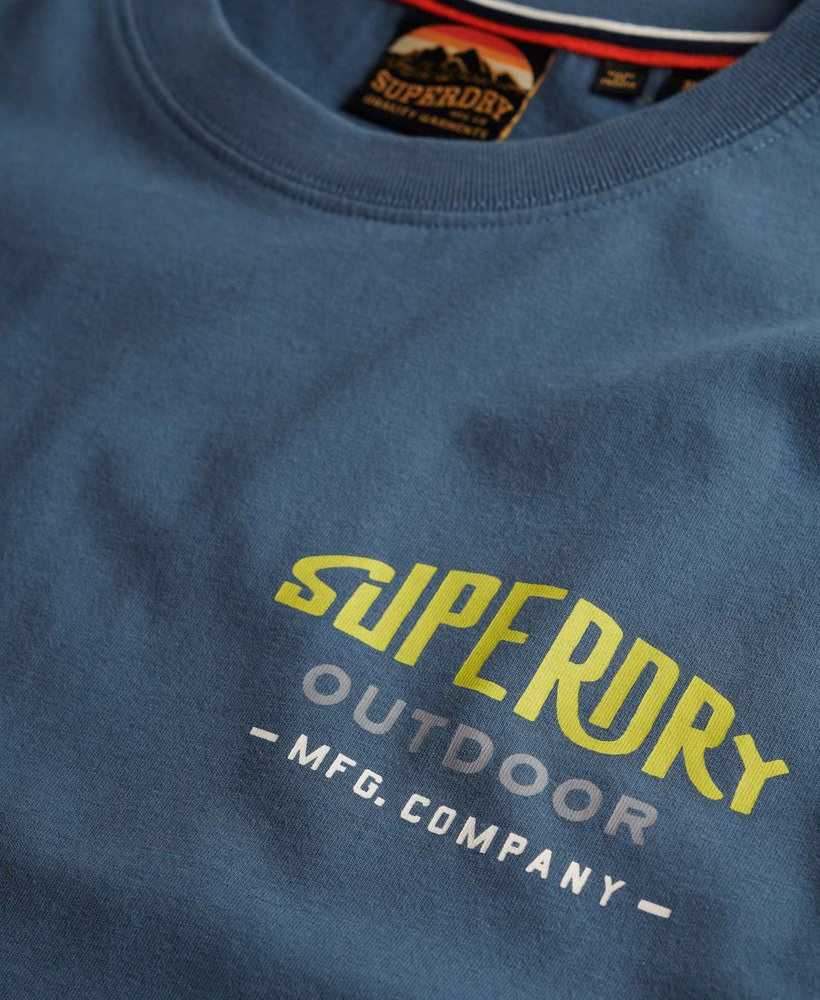 Relaxte T-shirt met bergprint