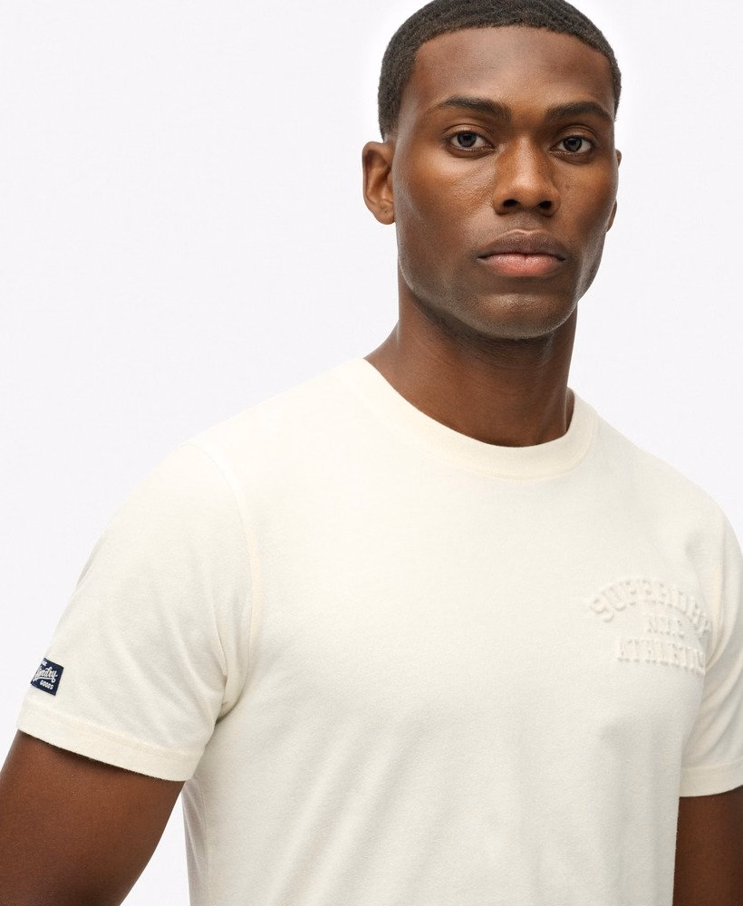 Sportief T-shirt met reliëf, comfortabele pasvorm