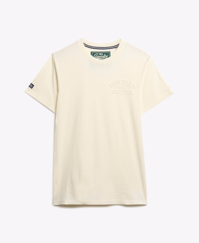 Sportief T-shirt met reliëf, comfortabele pasvorm