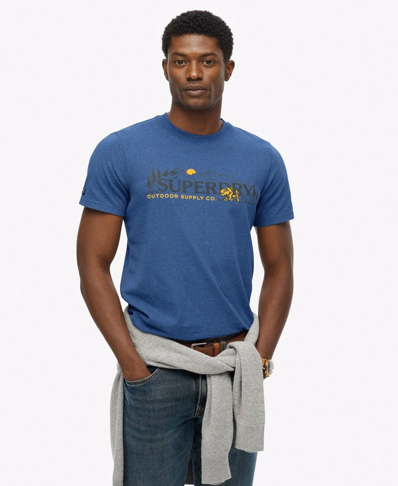 Relaxte T-shirt met buitenmotief