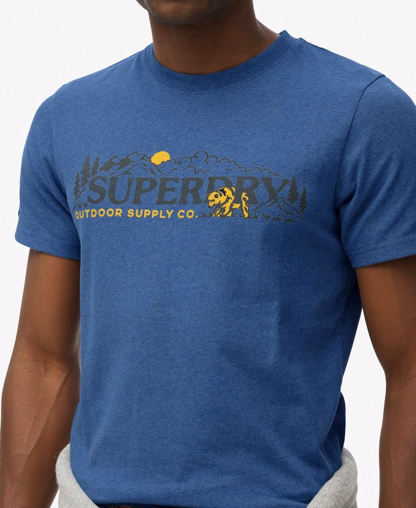 Relaxte T-shirt met buitenmotief