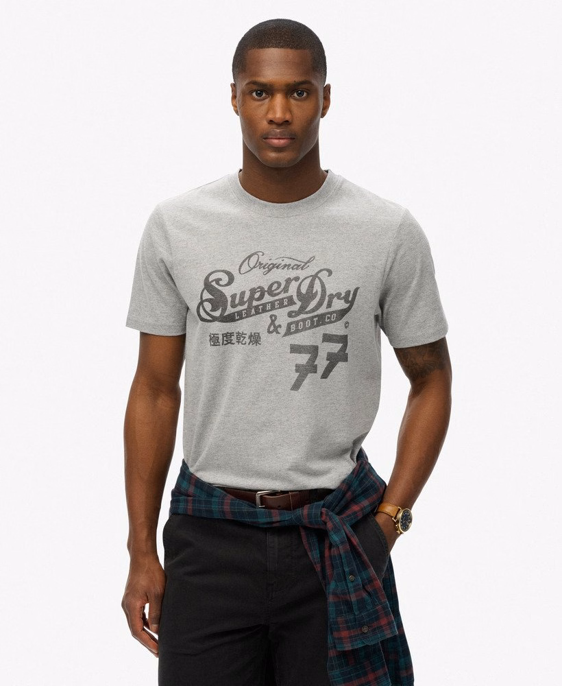 Leather & Boot Co Script T-shirt