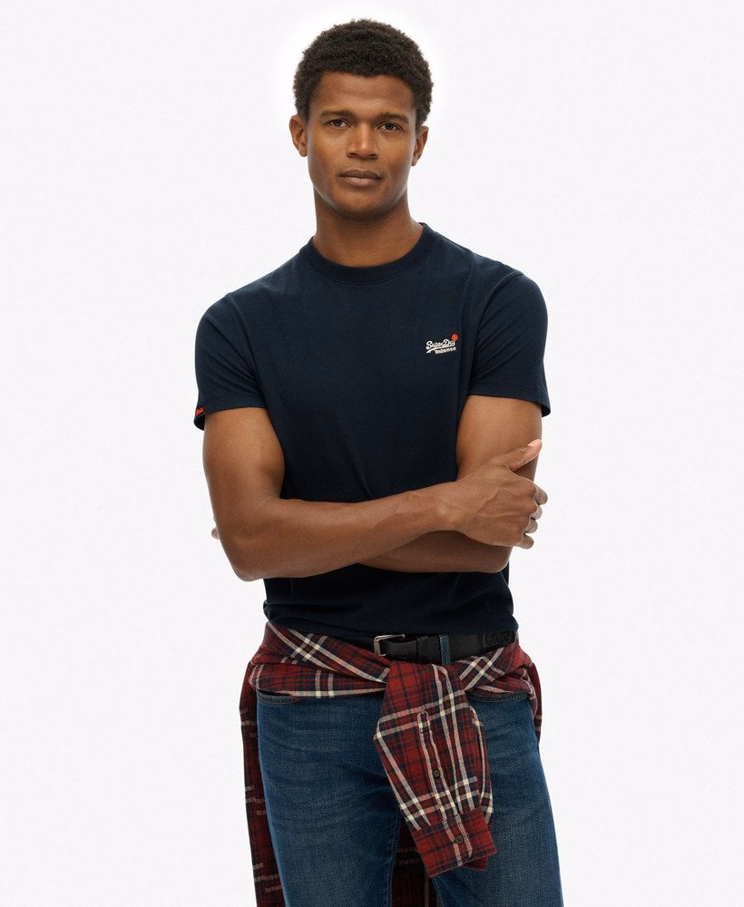 Essentieel T-shirt met contrasterende borduursels