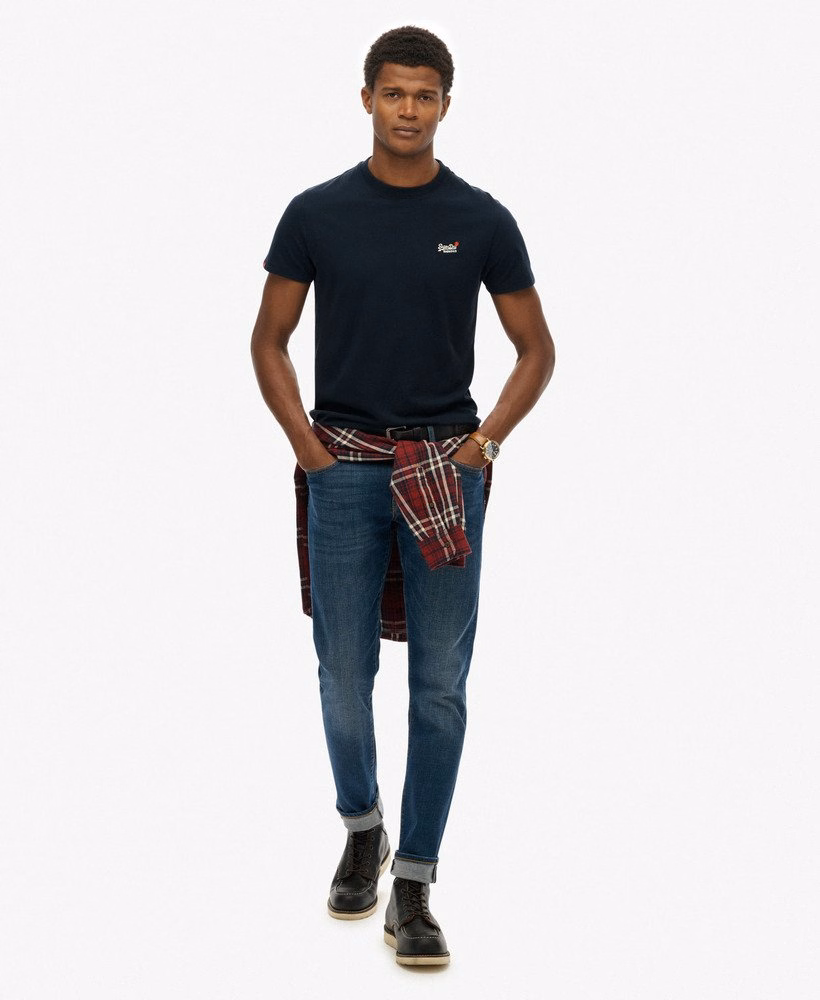 Essentieel T-shirt met contrasterende borduursels