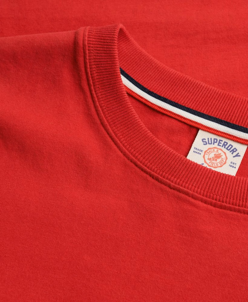 Vintage preppy relaxed T-shirt met borstzak