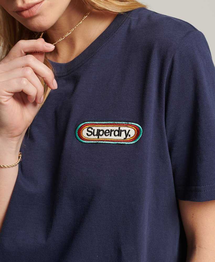 vintage core logo seasonal t-shirt in atlantic navy
