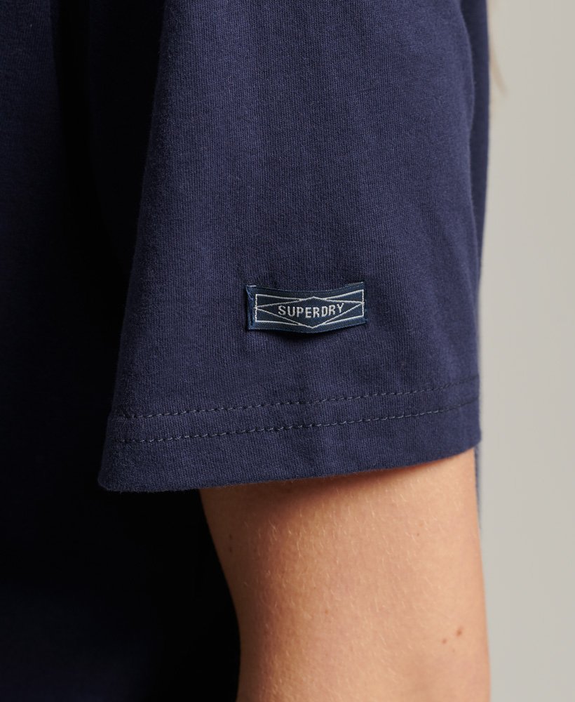 vintage core logo seasonal t-shirt in atlantic navy