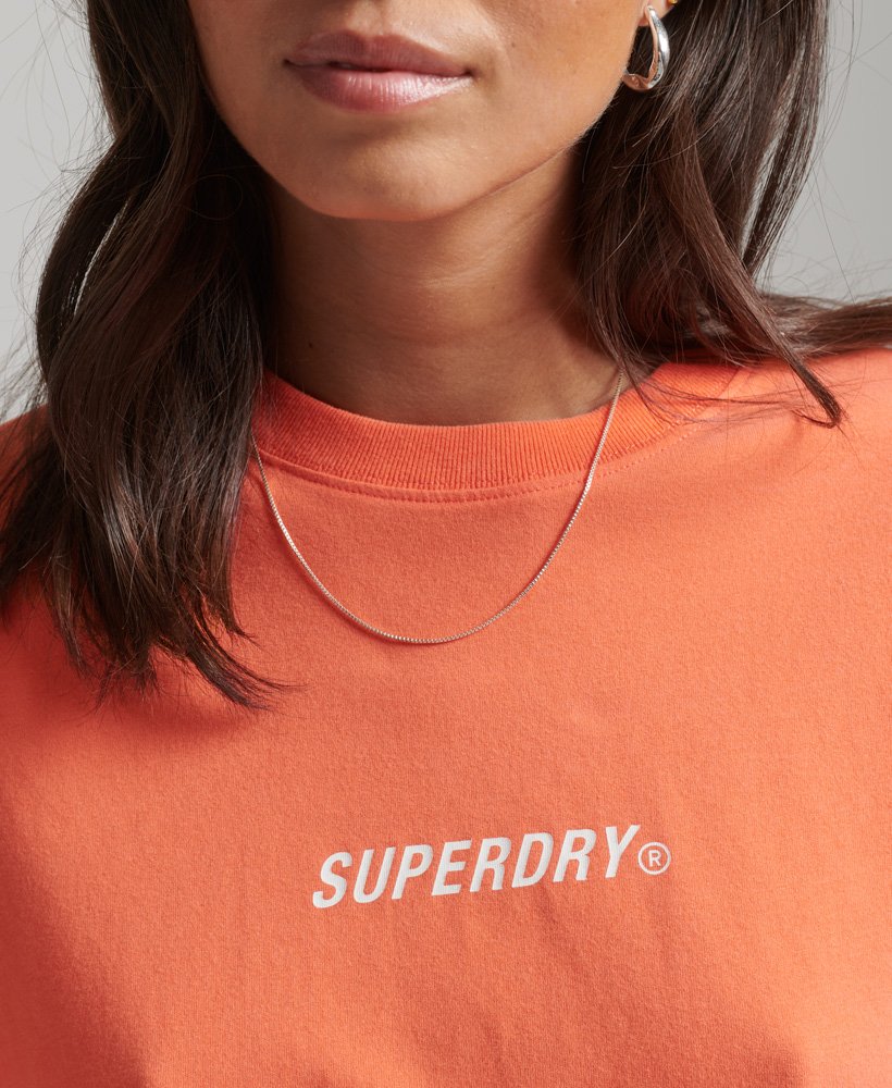 core sport t-shirt in woestijnroze