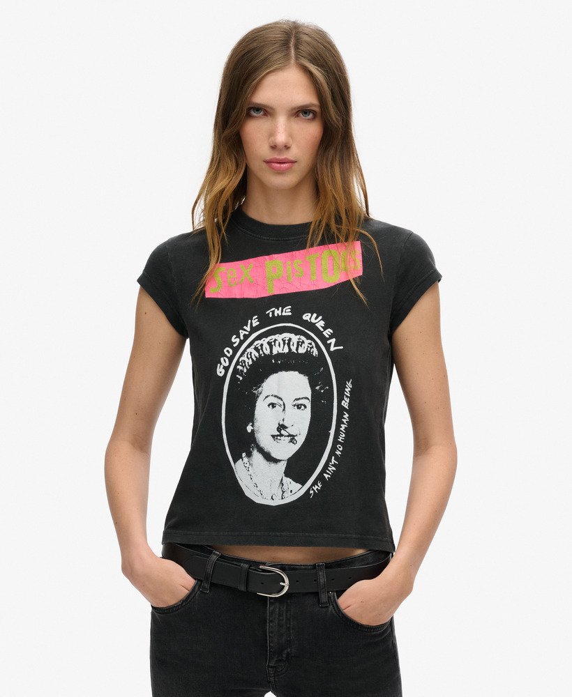 sex pistols limited edition t-shirt met korte mouwen in mid amp black