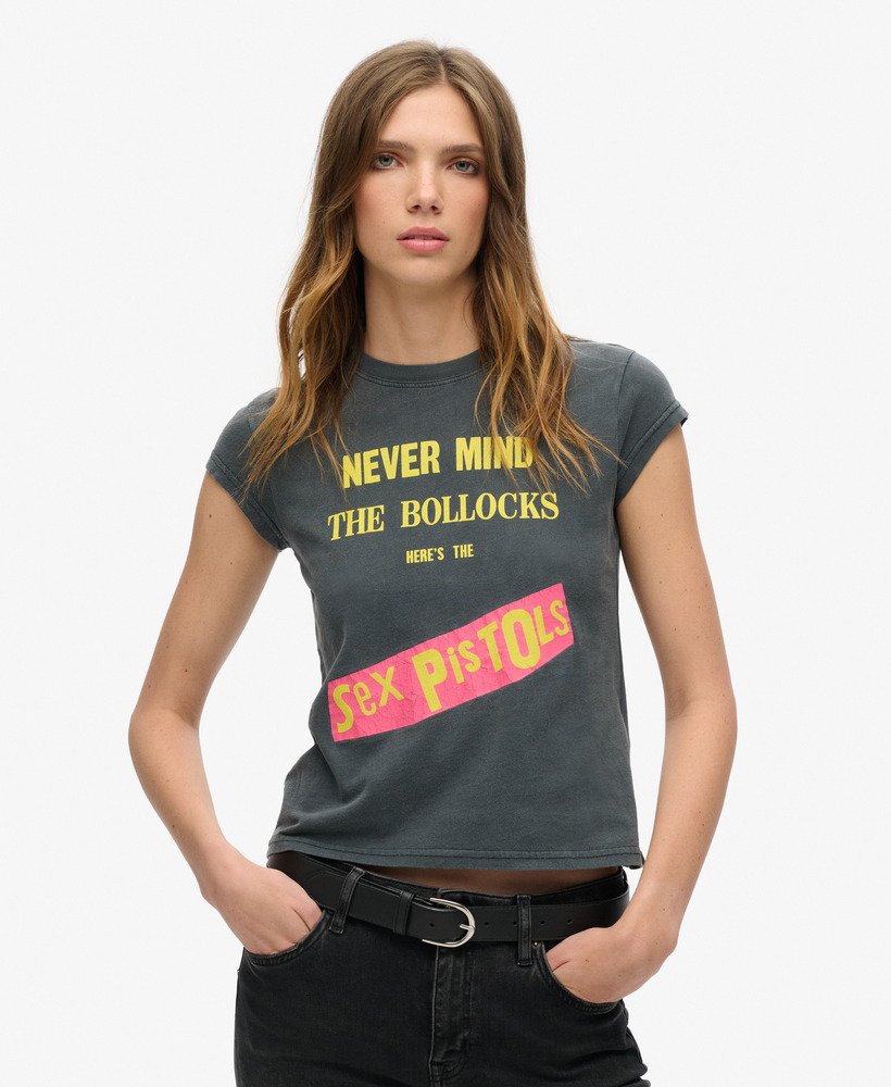 sex pistols limited edition t-shirt met korte mouwen in mid backstage black