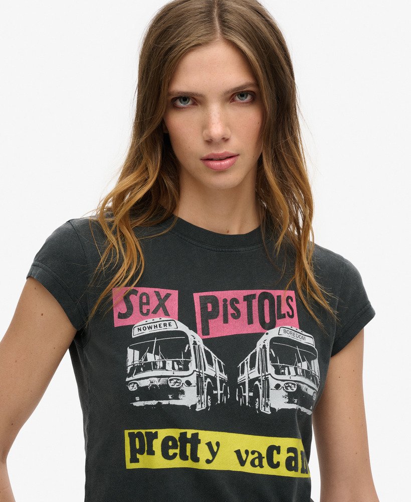 sex pistols limited edition t-shirt met korte mouwen in heavy amp black