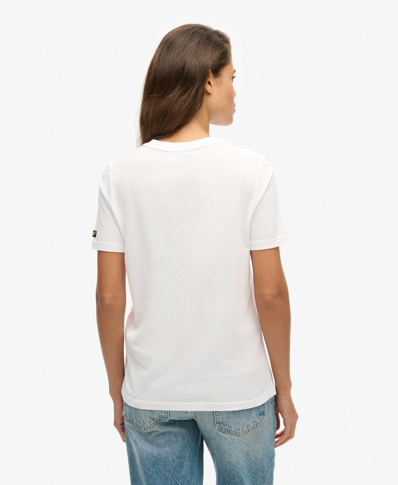vintage retro regenboog t-shirt in optic