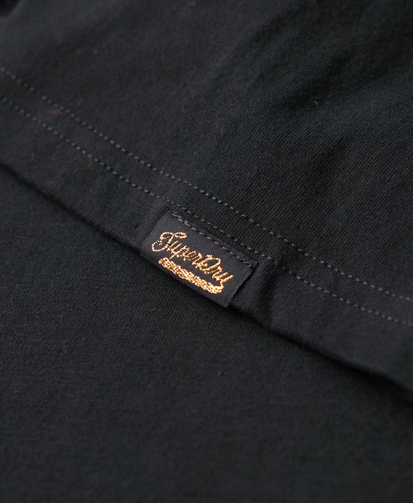 vintage logo t-shirt met tekstprint in gitzwart