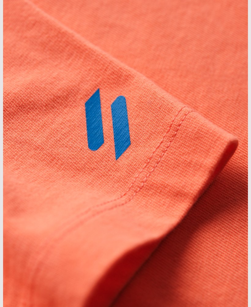 sportief logo relaxed t-shirt in fusion coral