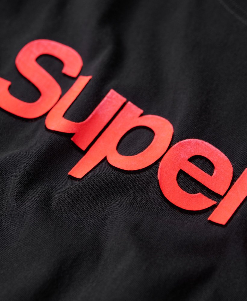 core neon logo t-shirt in zwart