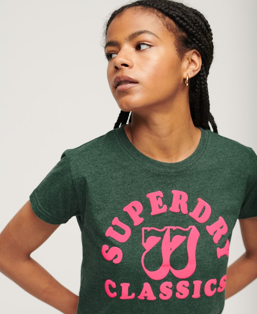archief neon graphic t-shirt in bengreen marl