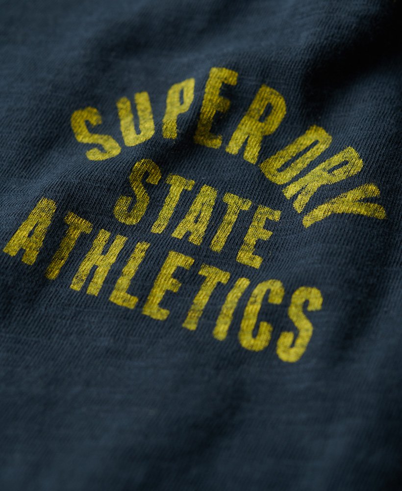 athletic essentials slub 90s t-shirt in blueberry navy