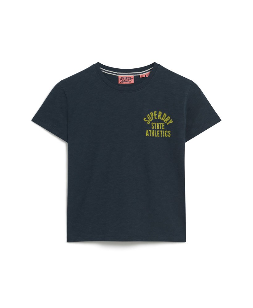 athletic essentials slub 90s t-shirt in blueberry navy