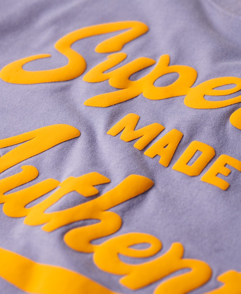 archief neon graphic t-shirt in violet marl