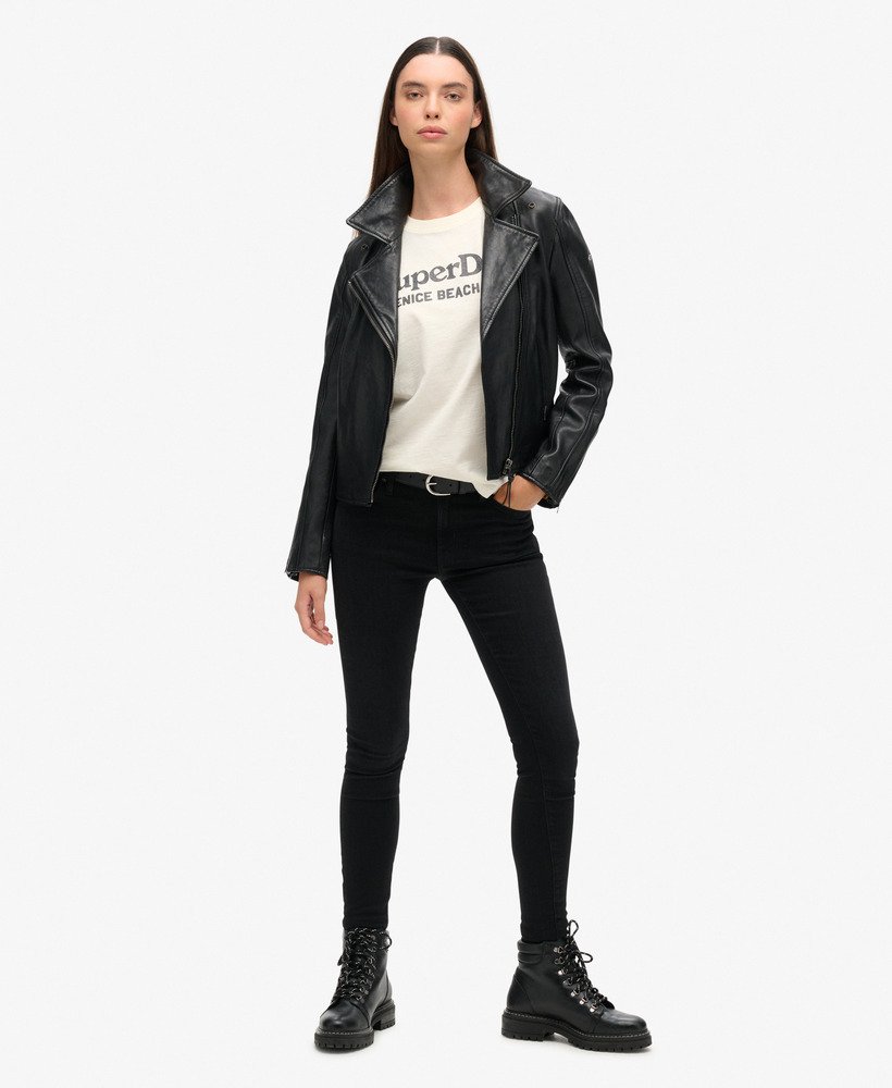 metallic venue relaxed t-shirt in crèmekleurige slubstof