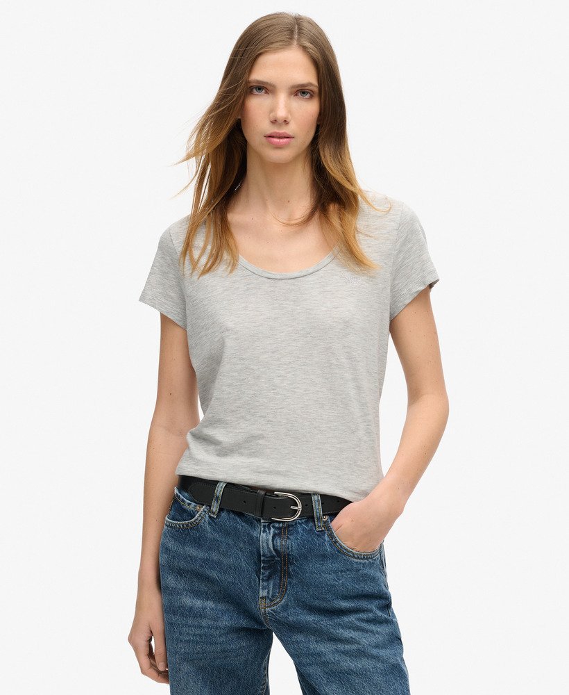 studios t-shirt met ronde hals in pepper grey marl