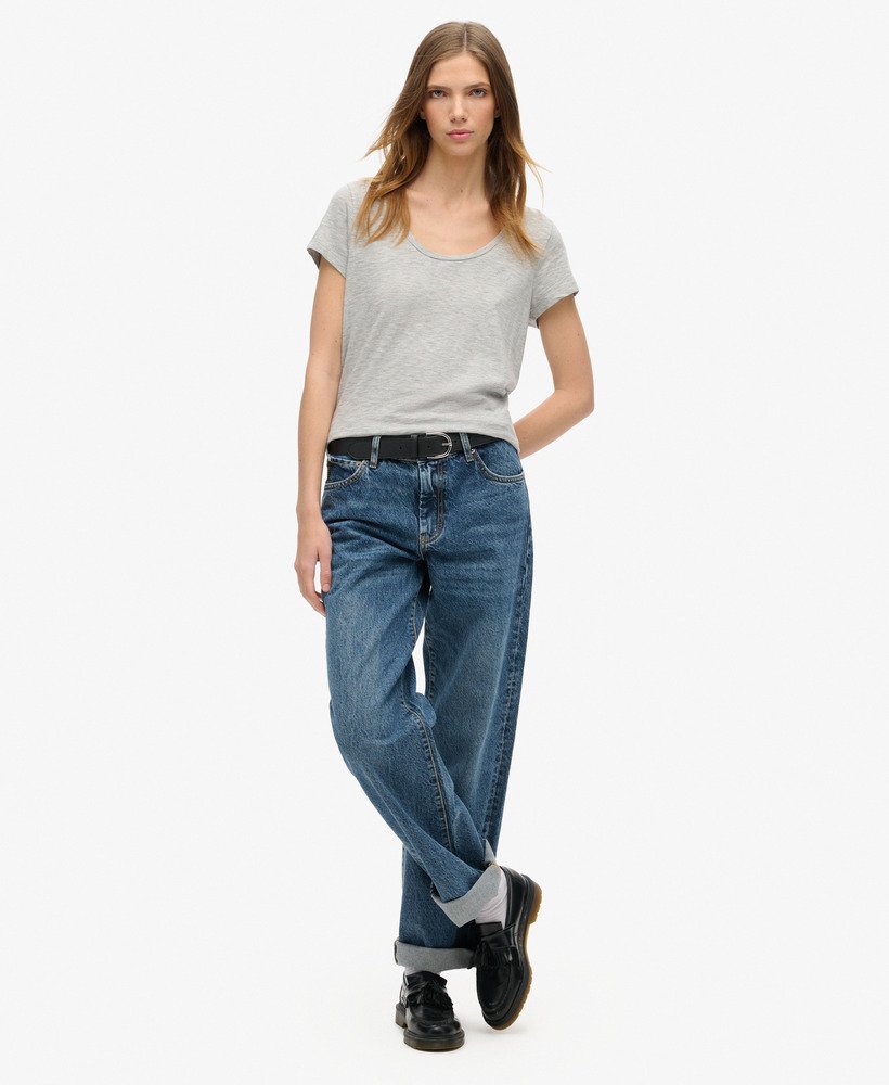 studios t-shirt met ronde hals in pepper grey marl