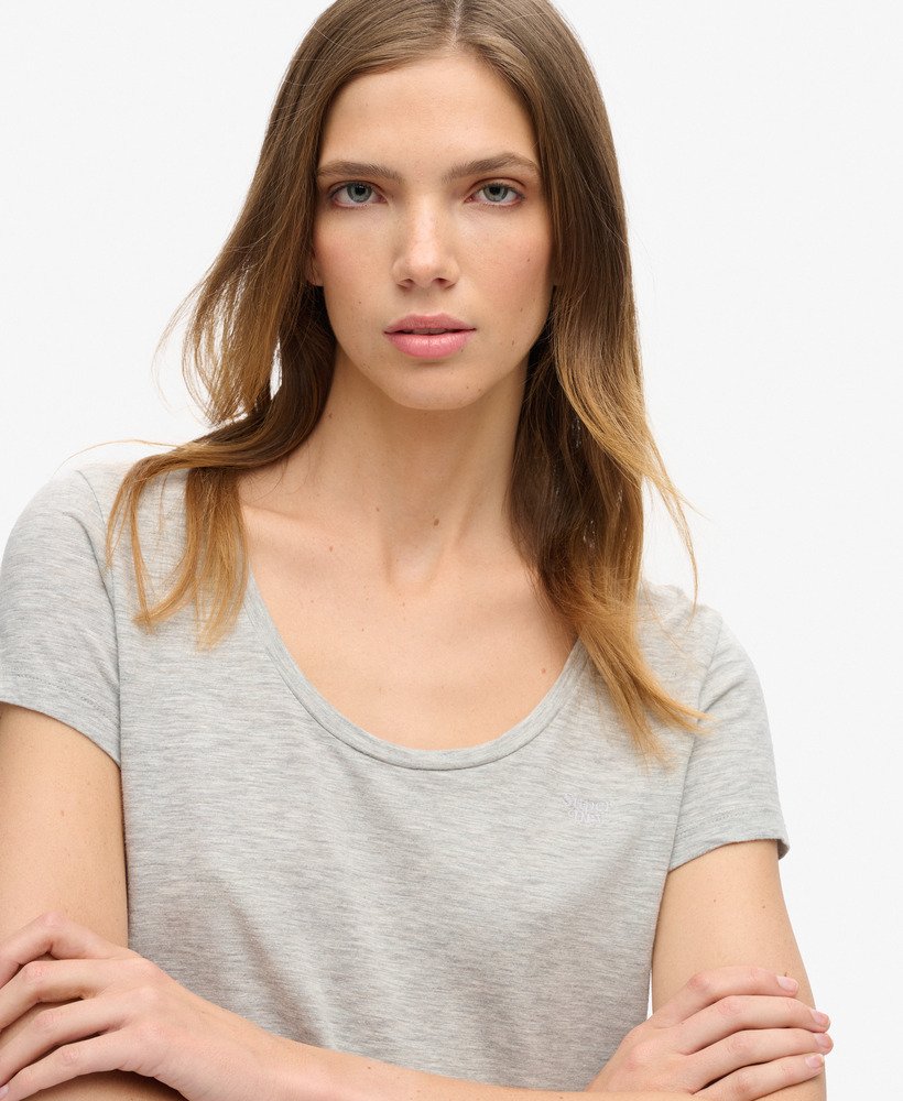 studios t-shirt met ronde hals in pepper grey marl