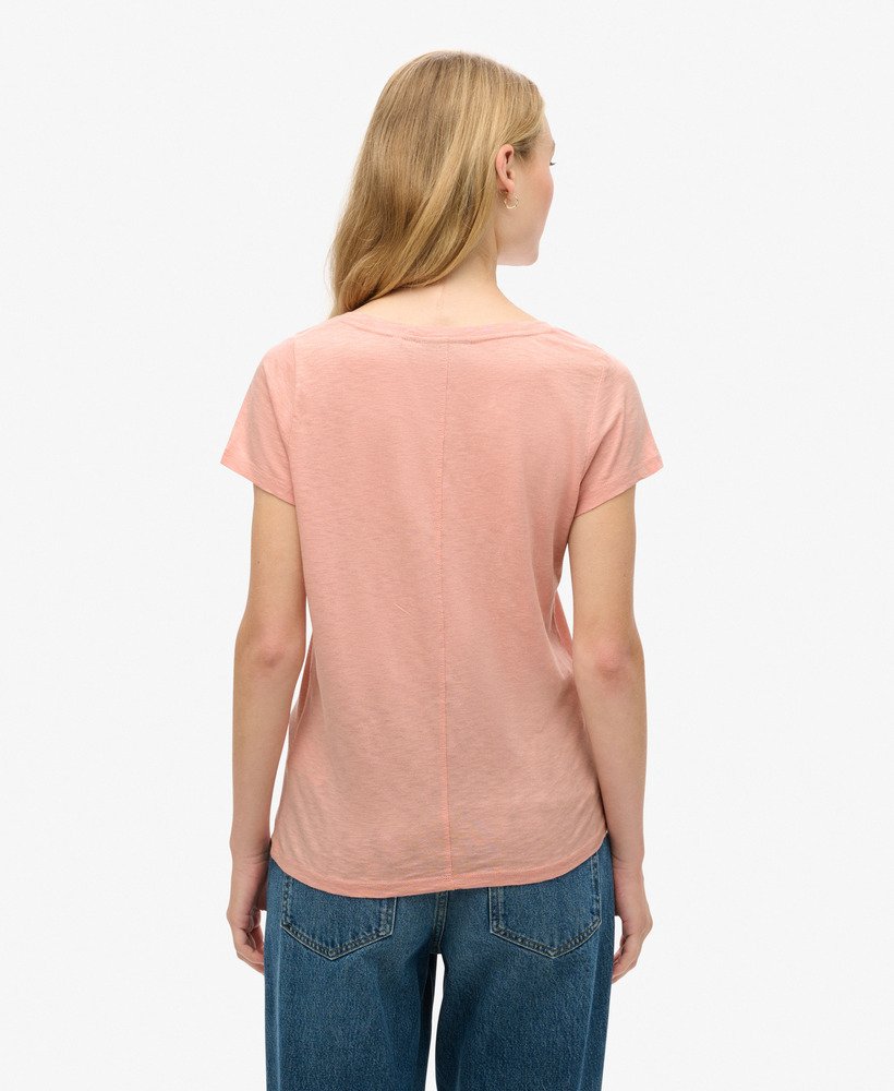 studios t-shirt met ronde hals in grijsroze
