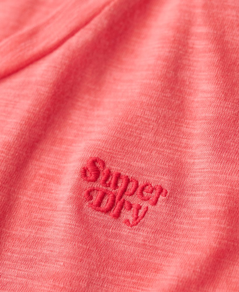 studios t-shirt met ronde hals in suikerkoraal