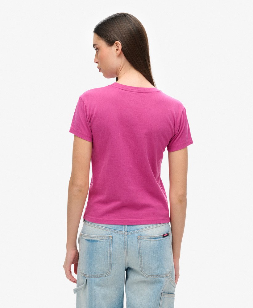 super athletics getailleerd t-shirt in baton rouge-paars