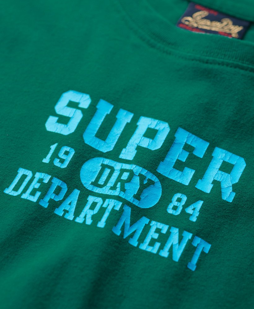 super athletics aansluitend t-shirt in stormgroen