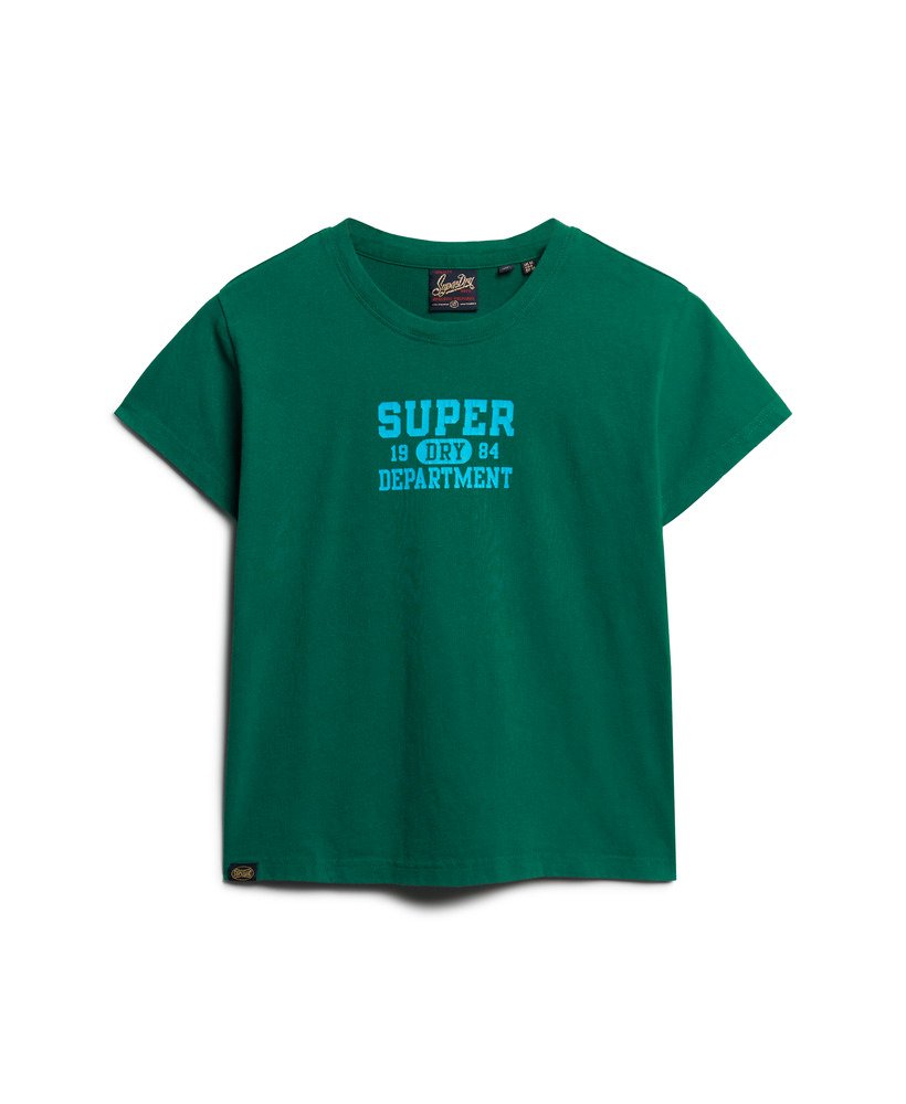 super athletics aansluitend t-shirt in stormgroen