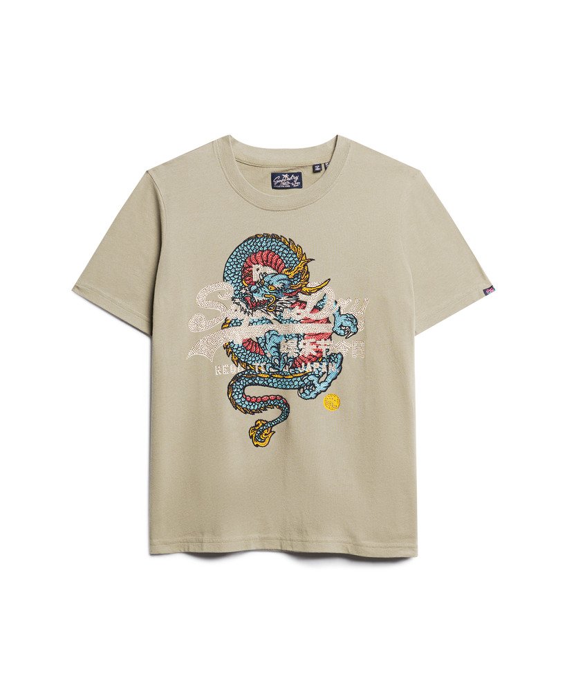 tokyo relaxed t-shirt in licht kaki groen