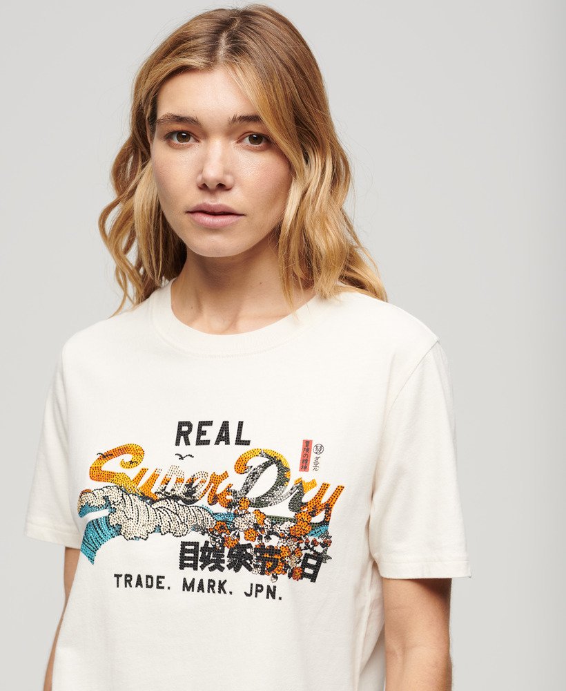 tokyo relaxed t-shirt in crèmekleur