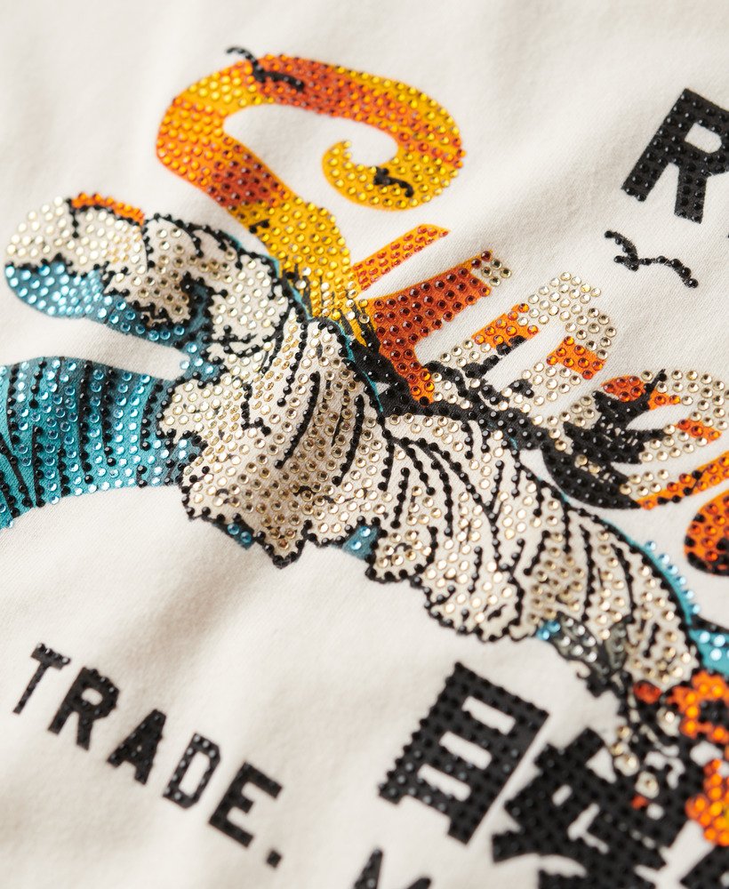tokyo relaxed t-shirt in crèmekleur