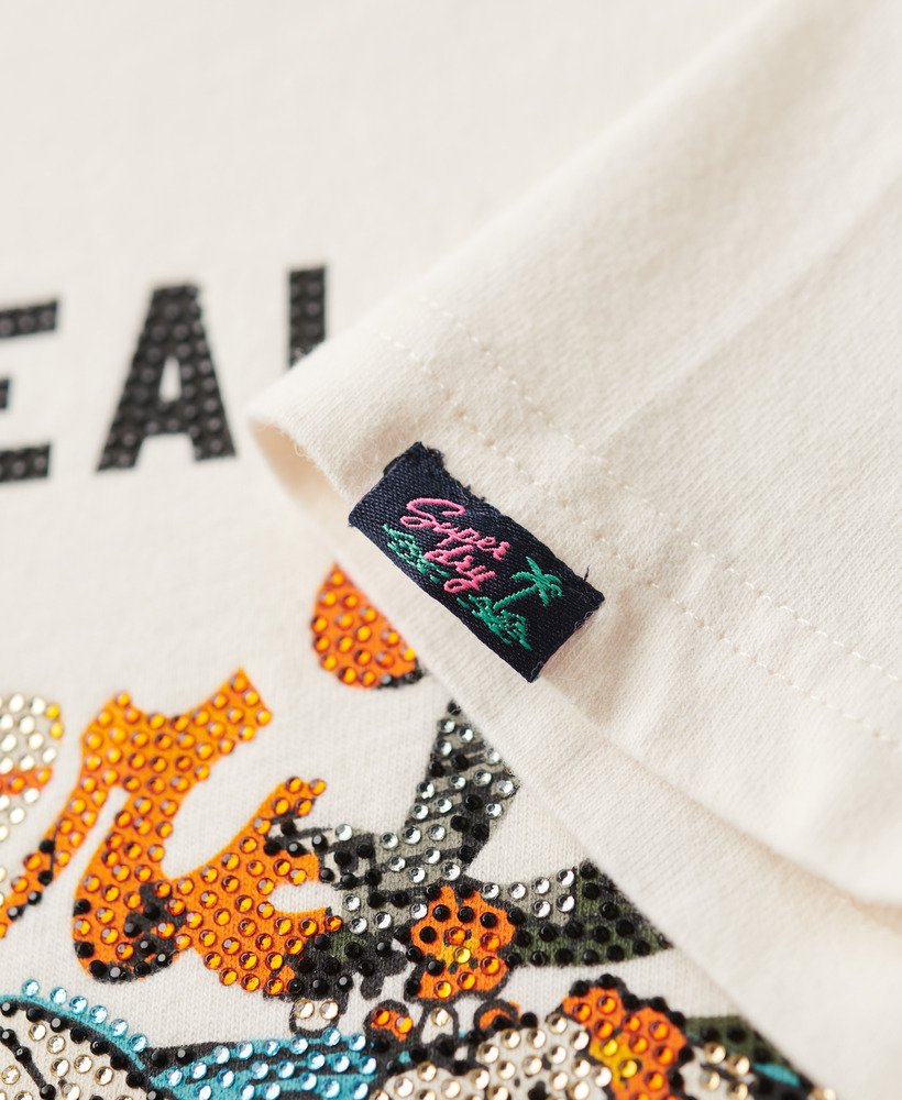 tokyo relaxed t-shirt in crèmekleur