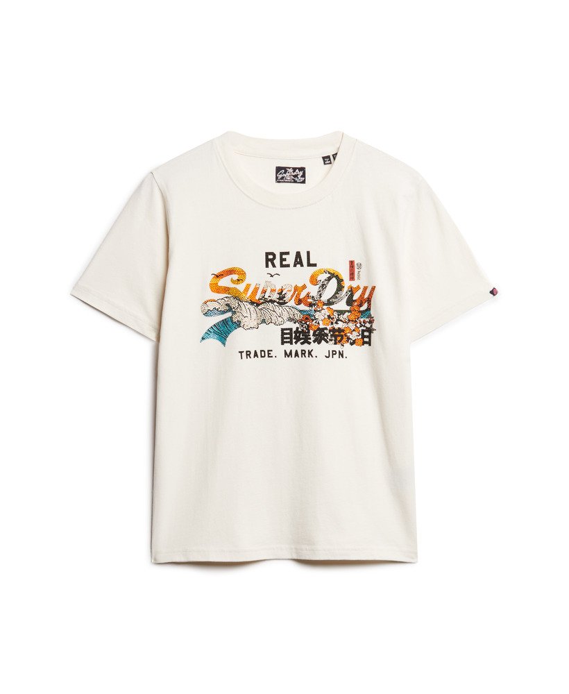 tokyo relaxed t-shirt in crèmekleur