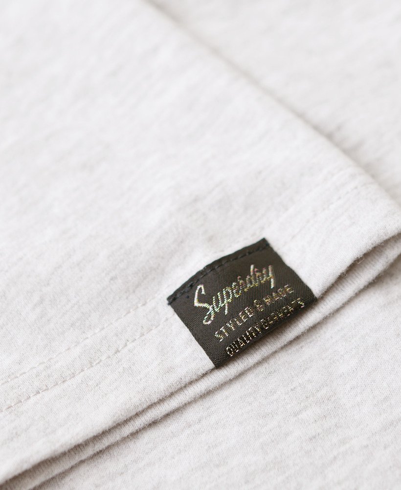 relaxed fit t-shirt met regenbooglogo in glacier grey marl.