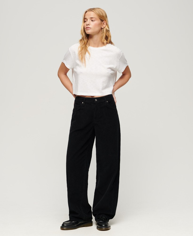slouchy cropped t-shirt in optic