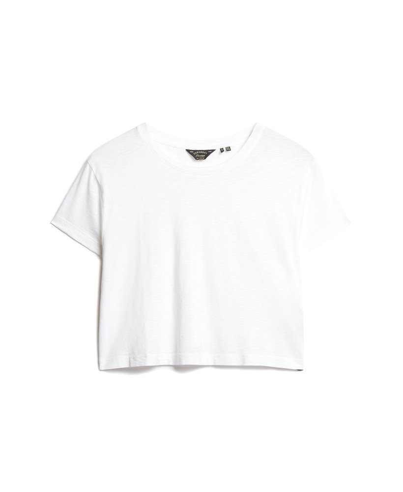 slouchy cropped t-shirt in optic