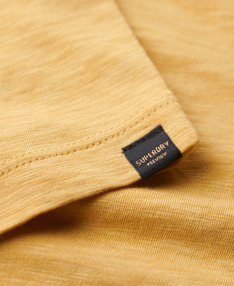 losvallend cropped t-shirt in sauterne geel