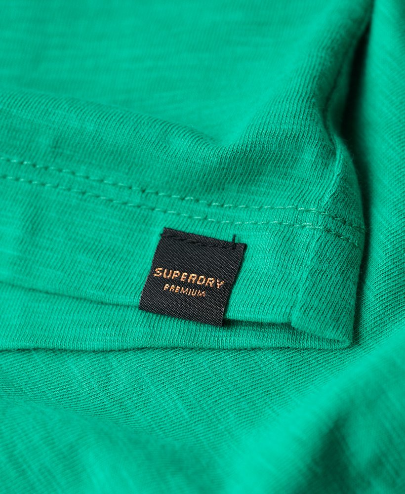 losvallend cropped t-shirt in zomergroen