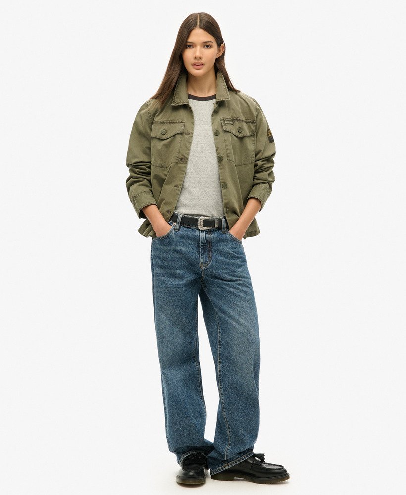 t-shirt met essential logo raglan van biologisch katoen in bison blackathletic grey marl