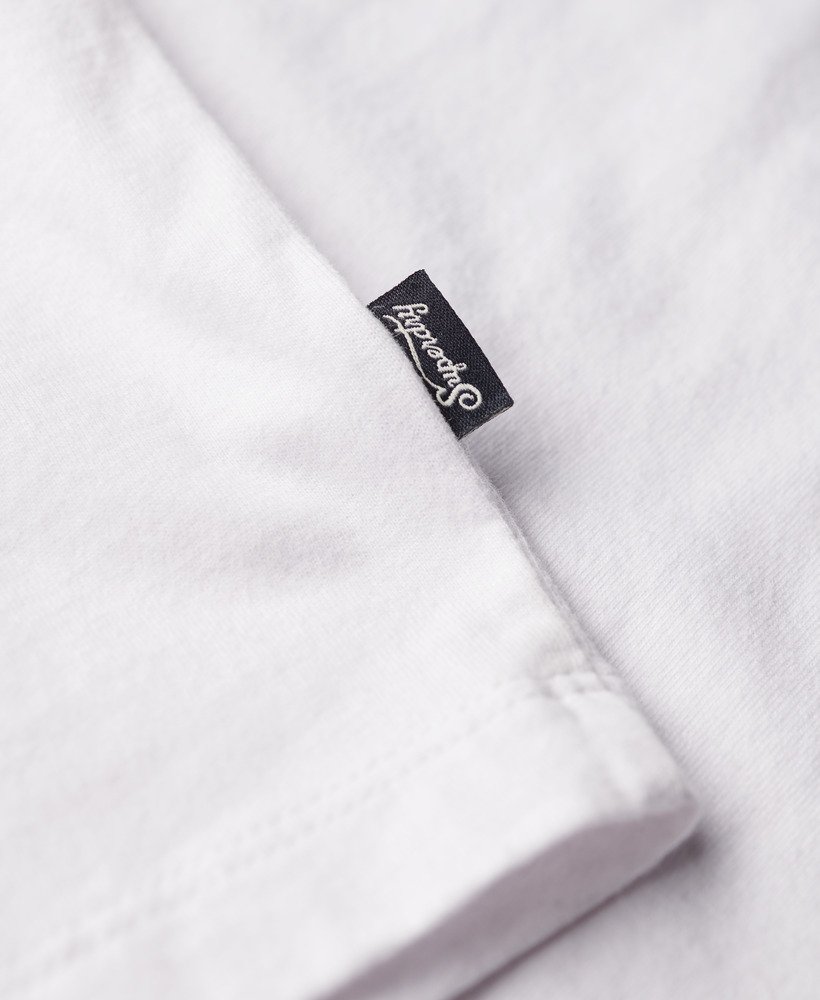 essential logo retro t-shirt in optic richest navy