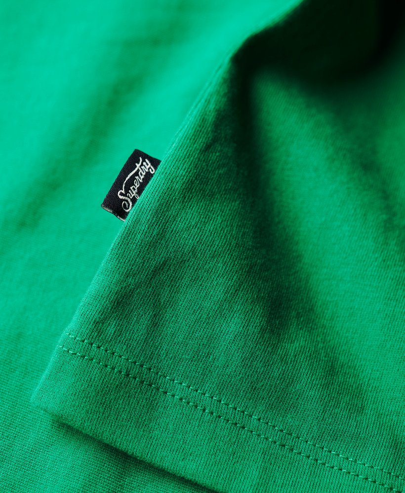 essential logo retro t-shirt in bosphorus greenoptic